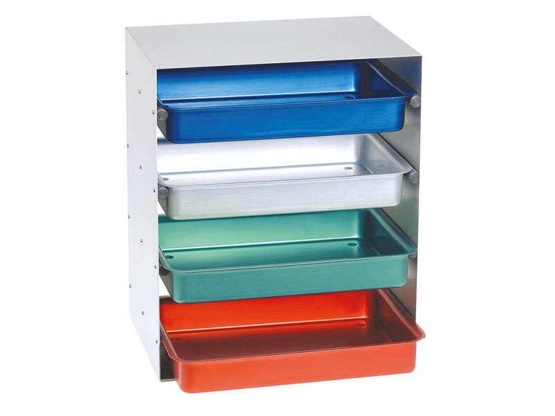 Nichrominox aluminium rek leeg 34x24x41cm A47137 img