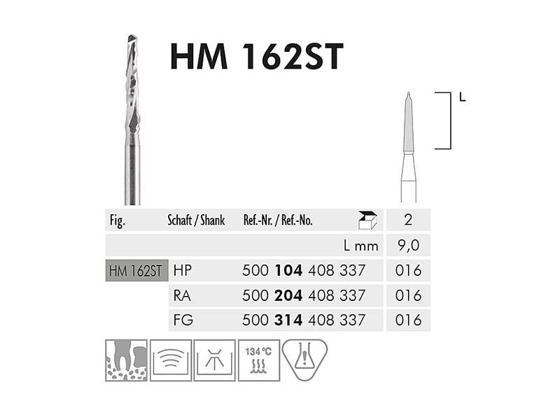 ME HP HM 162ST-016 chirurg. hardmetaalfrees 1x2 2855 img