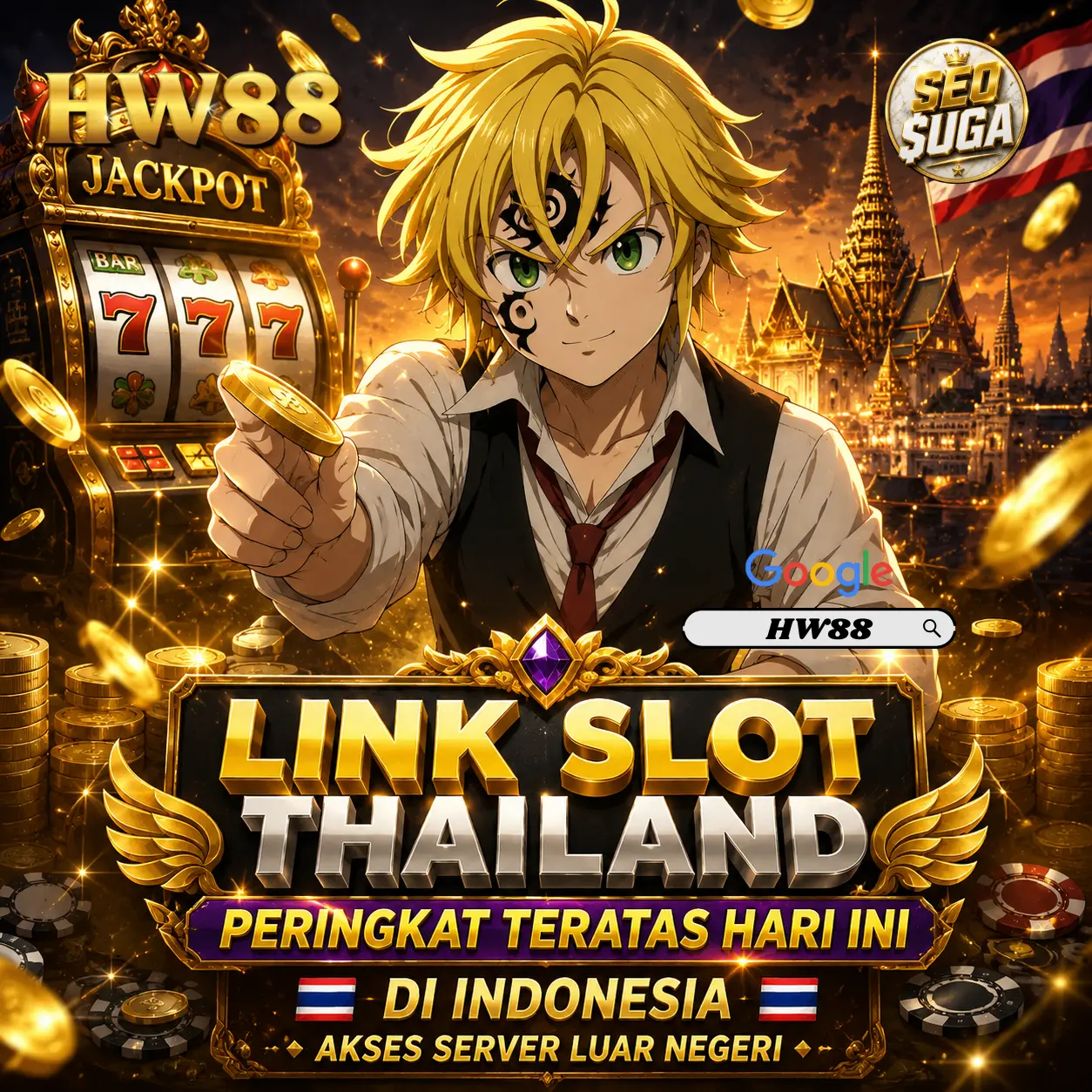 HW88 : Link Slot Thailand Peringkat Teratas Hari Ini Di Indonesia, Akses Server Luar Negeri image 1