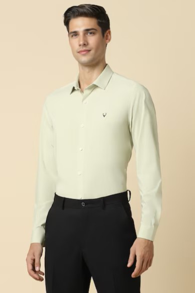 Men Super Slim Fit Solid Full Sleeves Formal Shirt