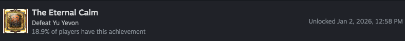 Eternal Calm Acheivement