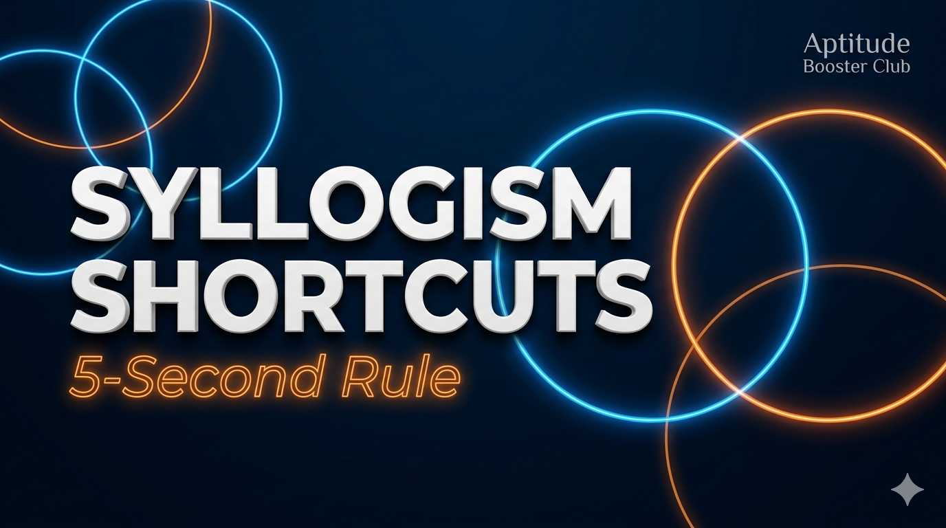 Master Syllogism in 5 Seconds: Venn Diagram Shortcuts for UPSC, GPSC, and Banking Exams