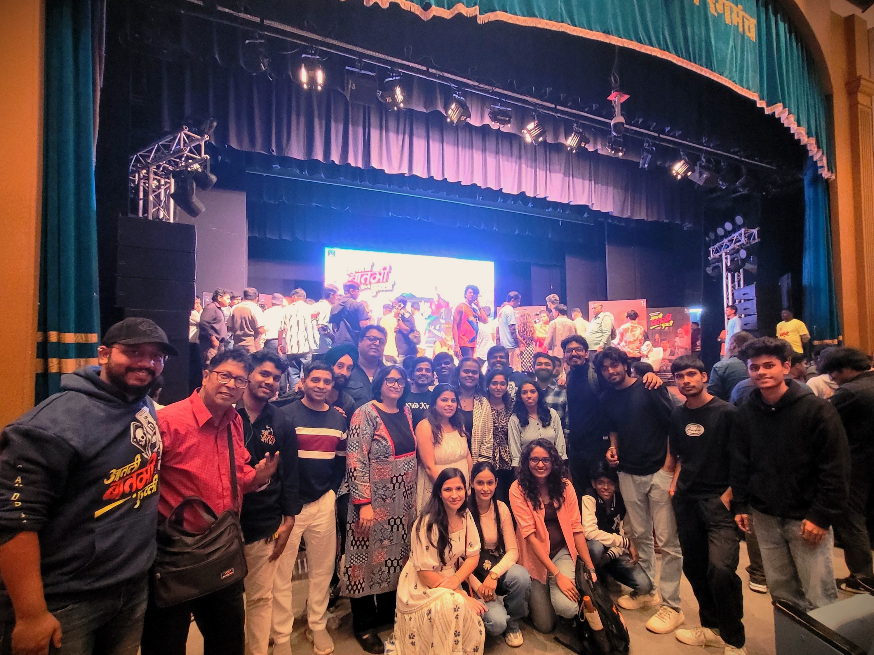 Lively student crowd at Soundscape Institute