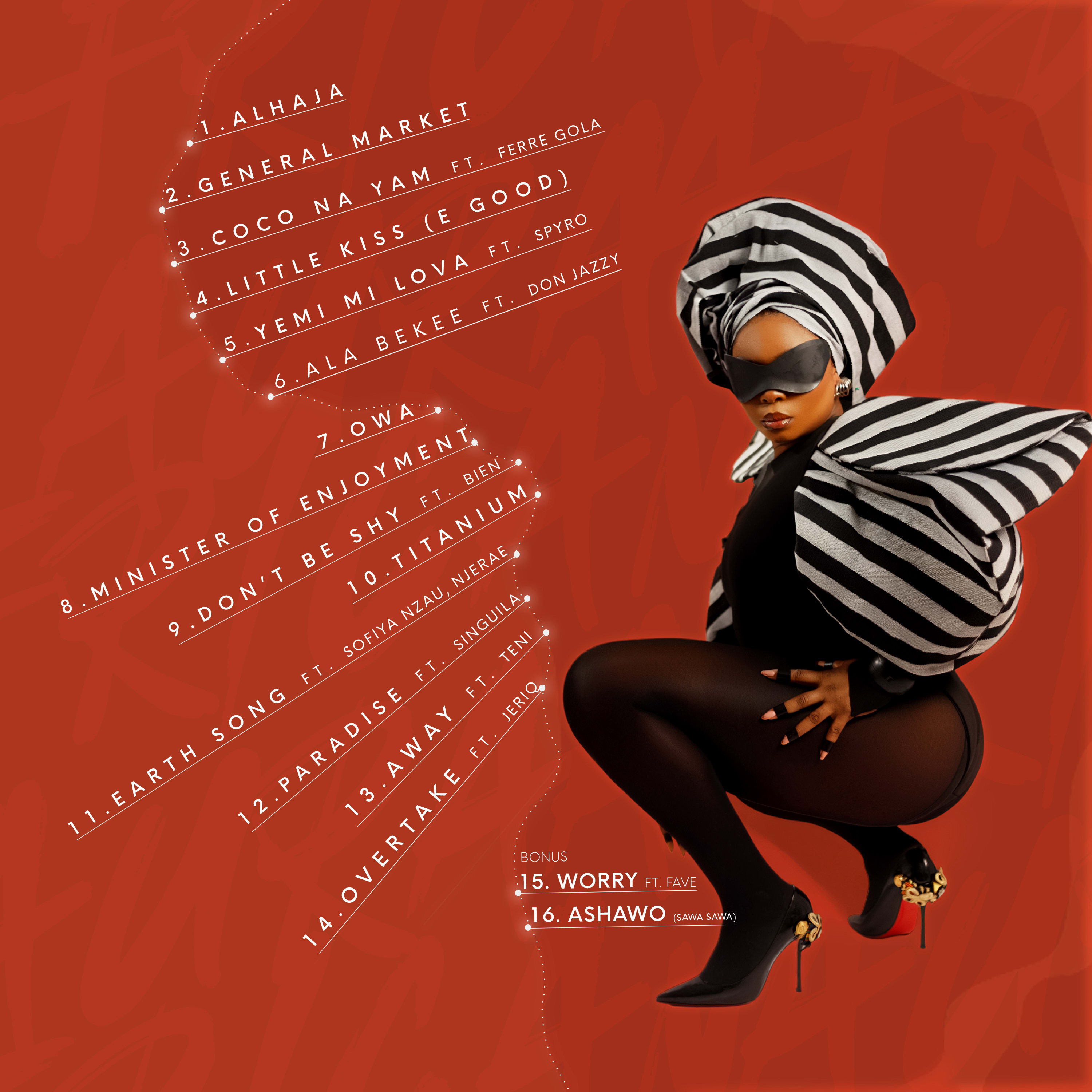 Track list of “It’s Yemi Alade”, Album, by Yemi Alad