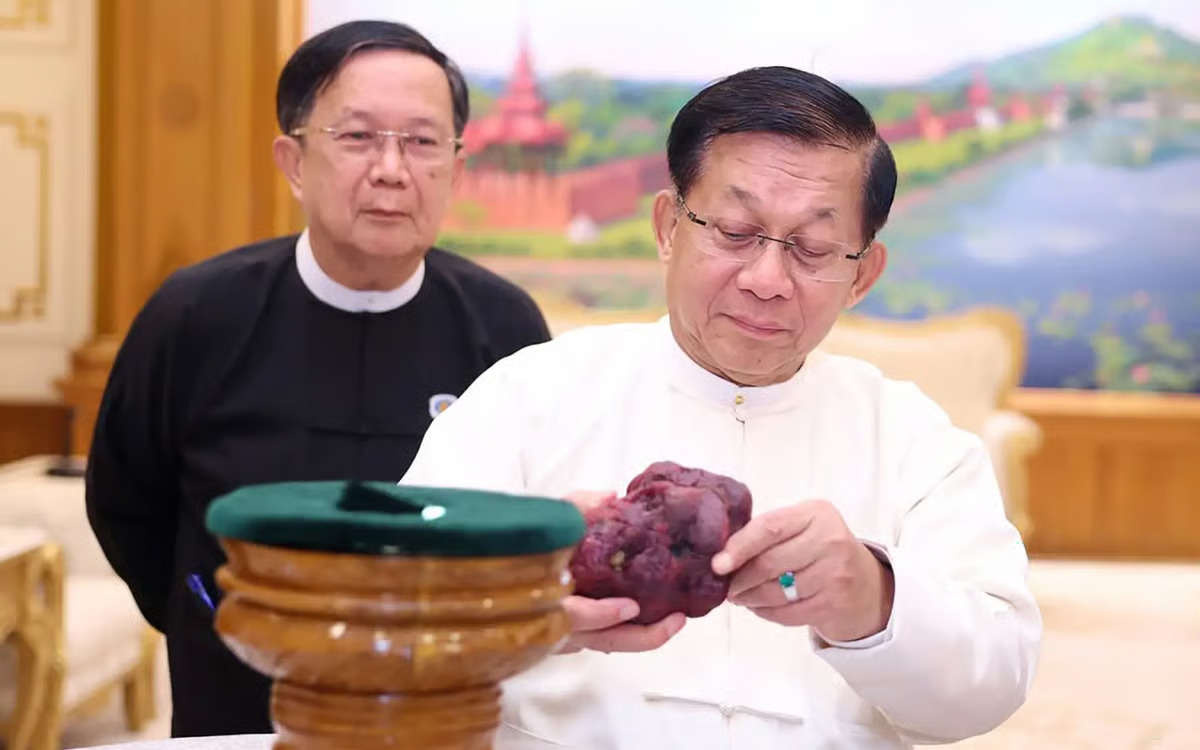 Myanmar Unveils Rare Giant Ruby Discovered in Mogok Valley