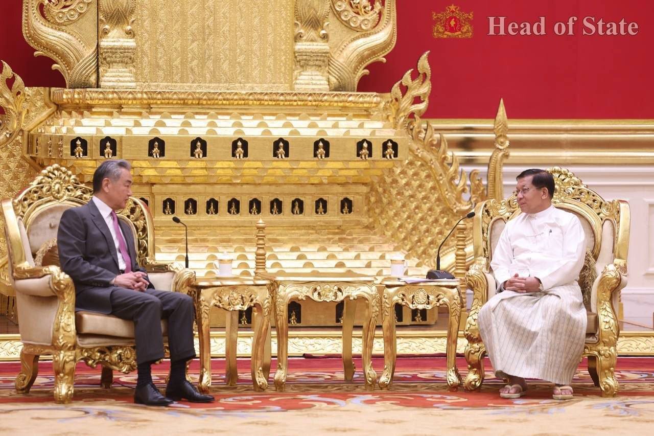 China Reaffirms Support for Myanmar in High-Level Talks with President Min Aung Hlaing