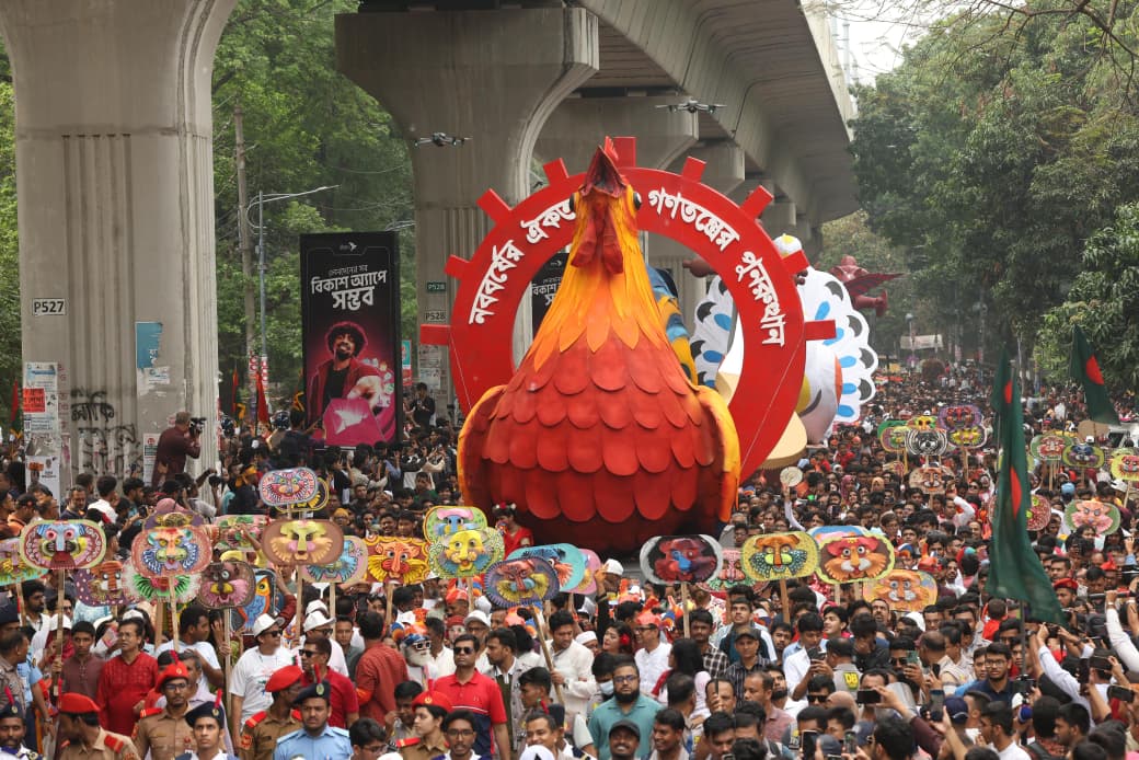 Bengali New Year Welcomed with Colourful Celebrations Across Bangladesh