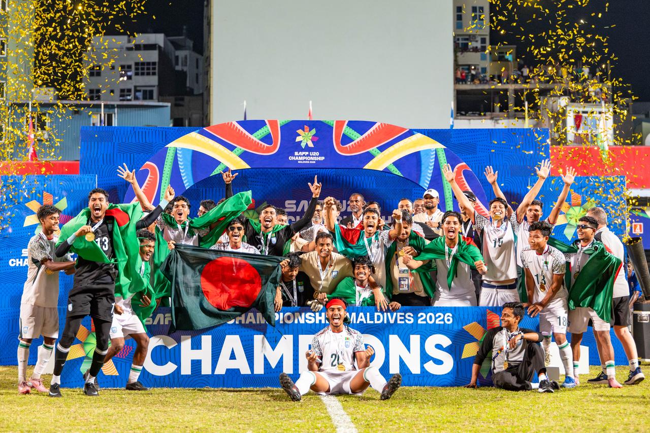 Bangladesh win SAFF U-20 title after dramatic shootout win over India