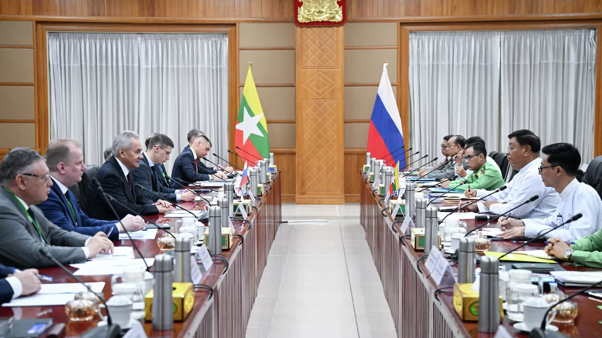 Russia’s Security Chief Sergey Shoygu Arrives in Myanmar for High-Level Security Talks