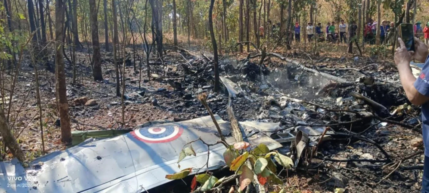 Two Thai Air Force Pilots Killed in Training Aircraft Crash in Northern Thailand