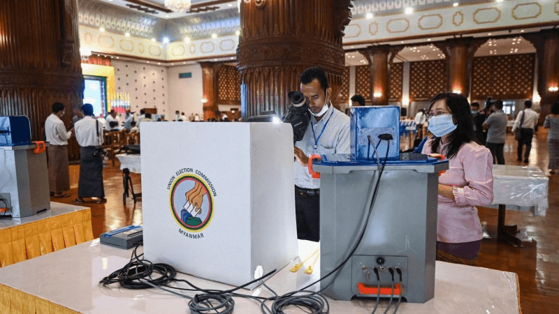 Myanmar Introduces Electronic Voting System as Political Tensions Rise