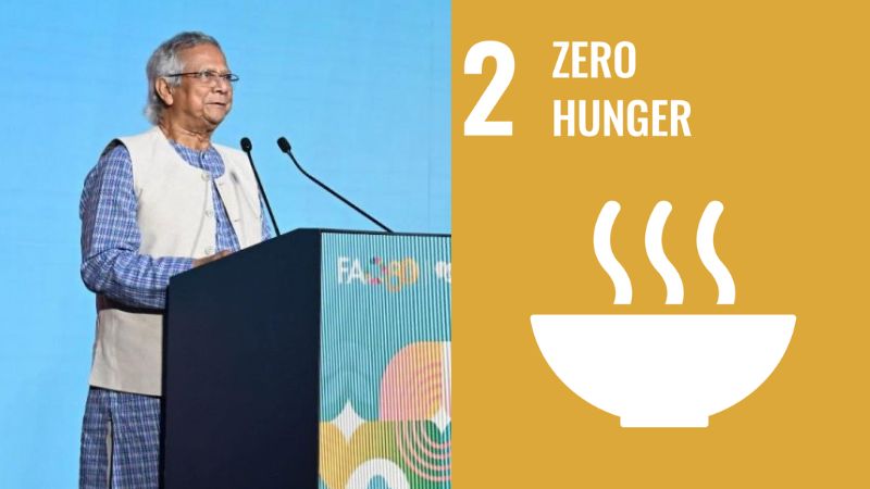 Yunus Proposes Six-Point Plan to End Global Hunger at FAO Headquarter