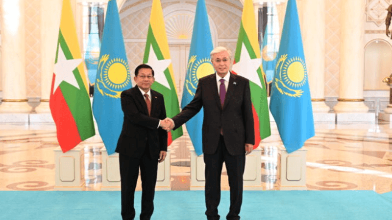 Myanmar and Kazakhstan Leaders Eye Deeper Economic Ties Through Transport Corridors