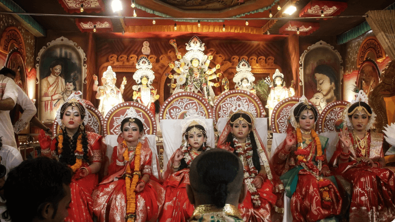 Kumari Puja Becomes Symbol of Peace at Bangladesh's Durga Puja