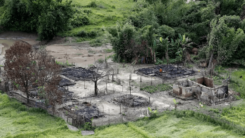 Myanmar Military Destroyed Rohingya Villages to Build Bases