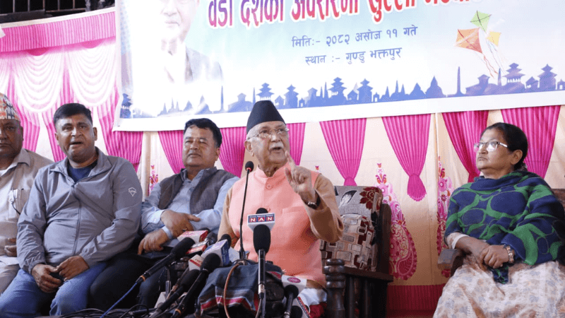 "I Will Not Flee": Ousted PM Oli Makes Defiant Public Return