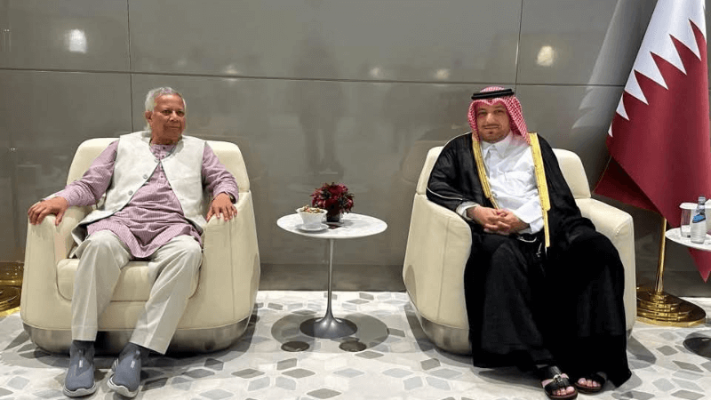 Chief Adviser Yunus arrives Doha for Earthna Summit 2025