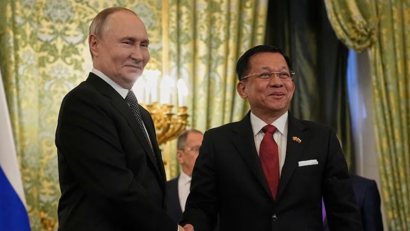 Russia and Myanmar Deepen Ties with Military, Trade, and Nuclear Agreements