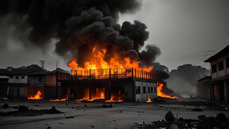 WFP Warehouse Burned by Myanmar Junta