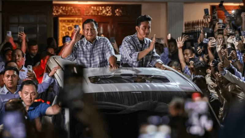 Prabowo Subianto claims victory in Indonesian presidential election