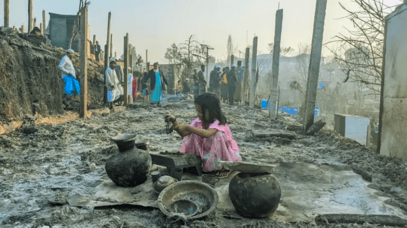 Rohingya Camp fire leaves 3,500 children homeless, 1,500 without education: UNICEF