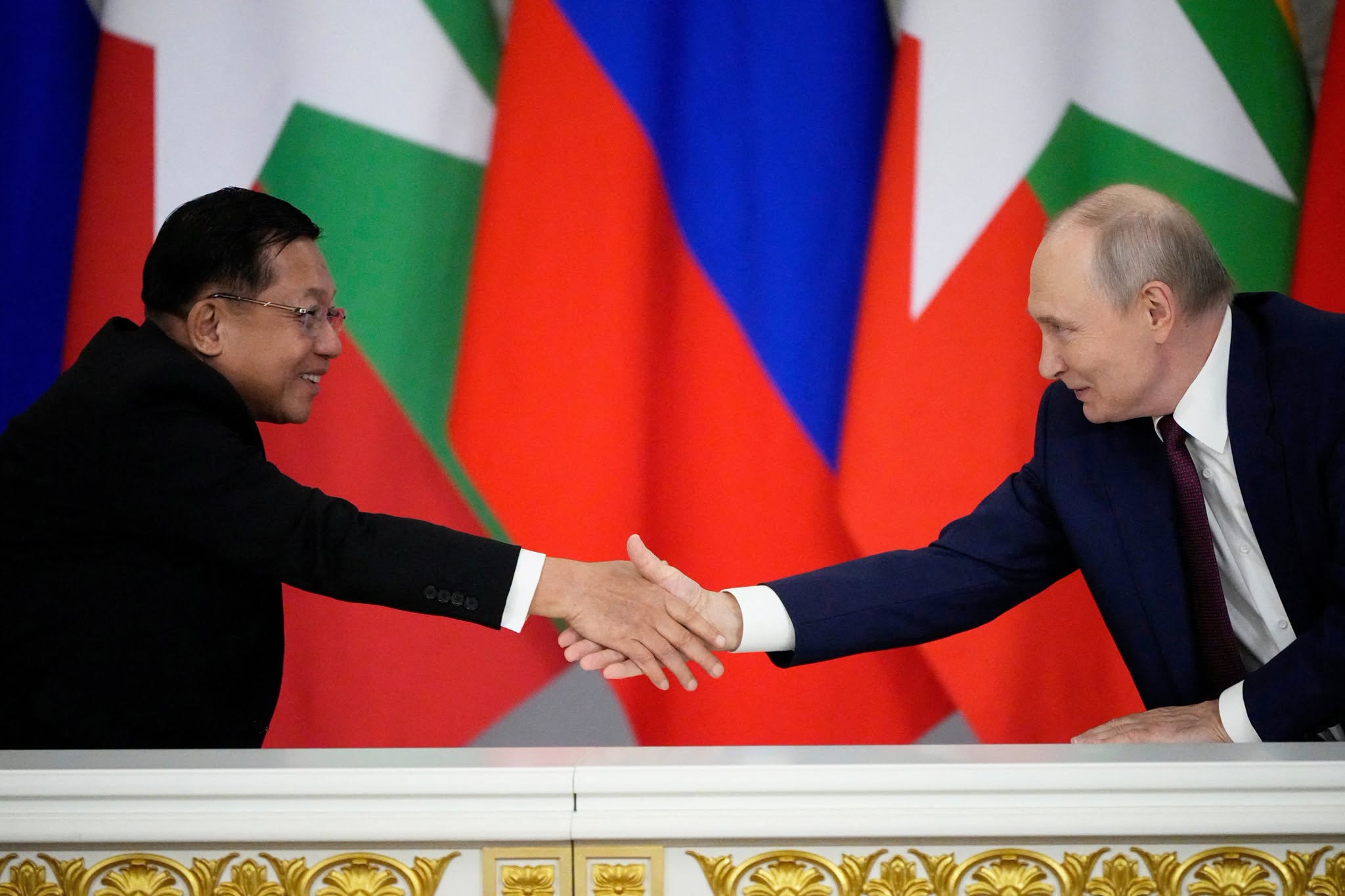 President Putin says Russia ready to expand oil, gas cooperation with Myanmar