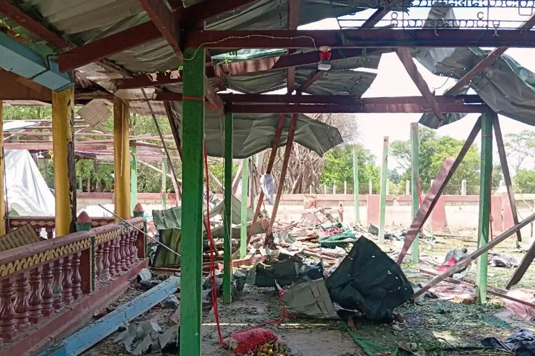 Myanmar military air strike kills 14 at Buddhist monastery