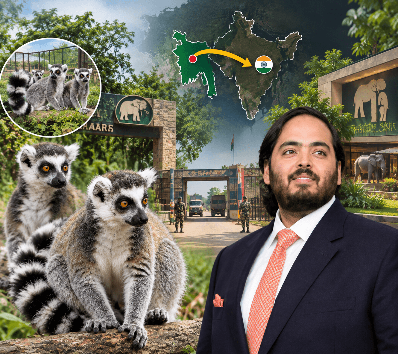 Stolen Bangladesh lemurs reportedly found at Ambani’s Vantara; claim denied