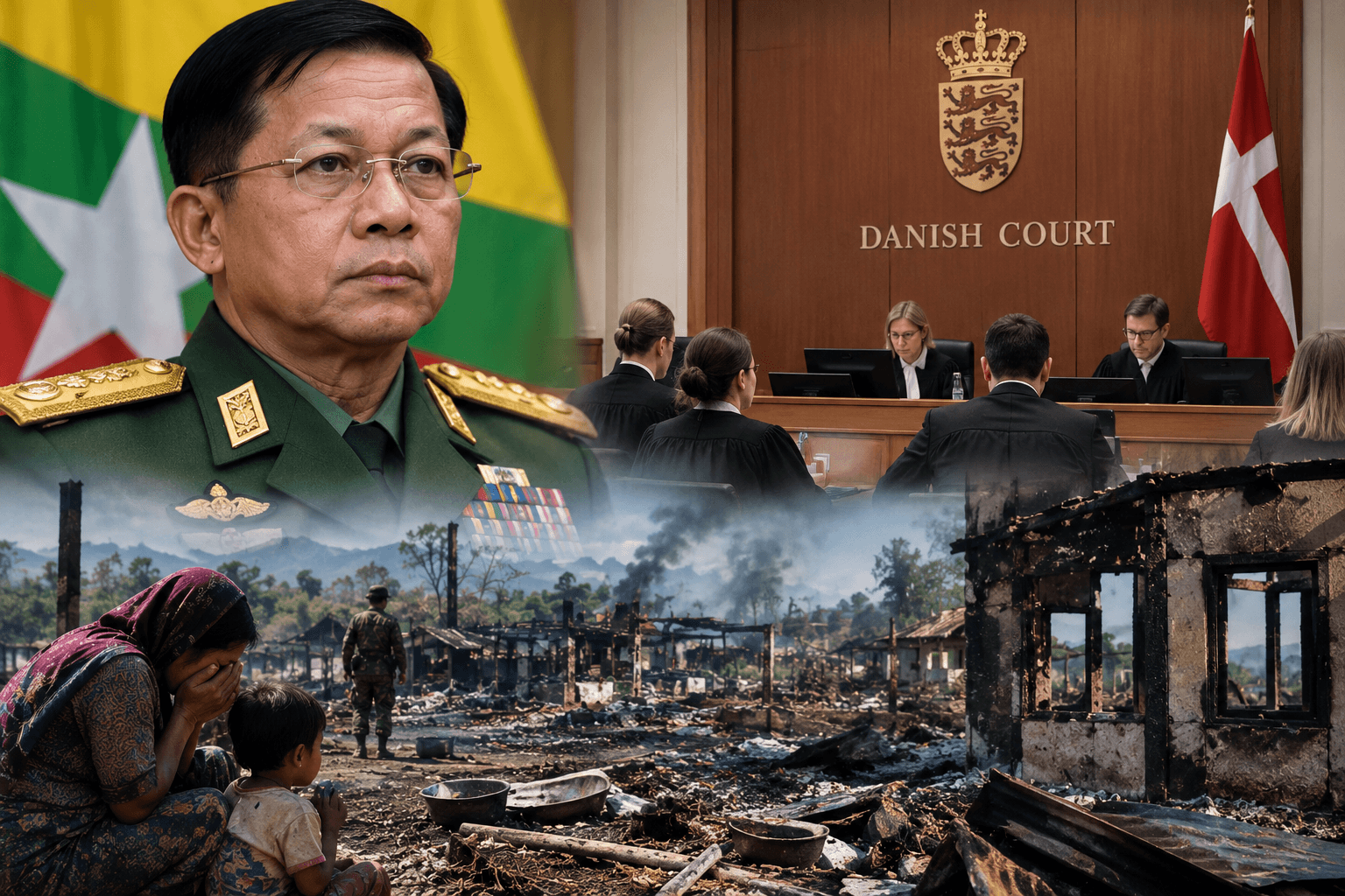 Myanmar refugee files war crimes complaint against junta in Denmark