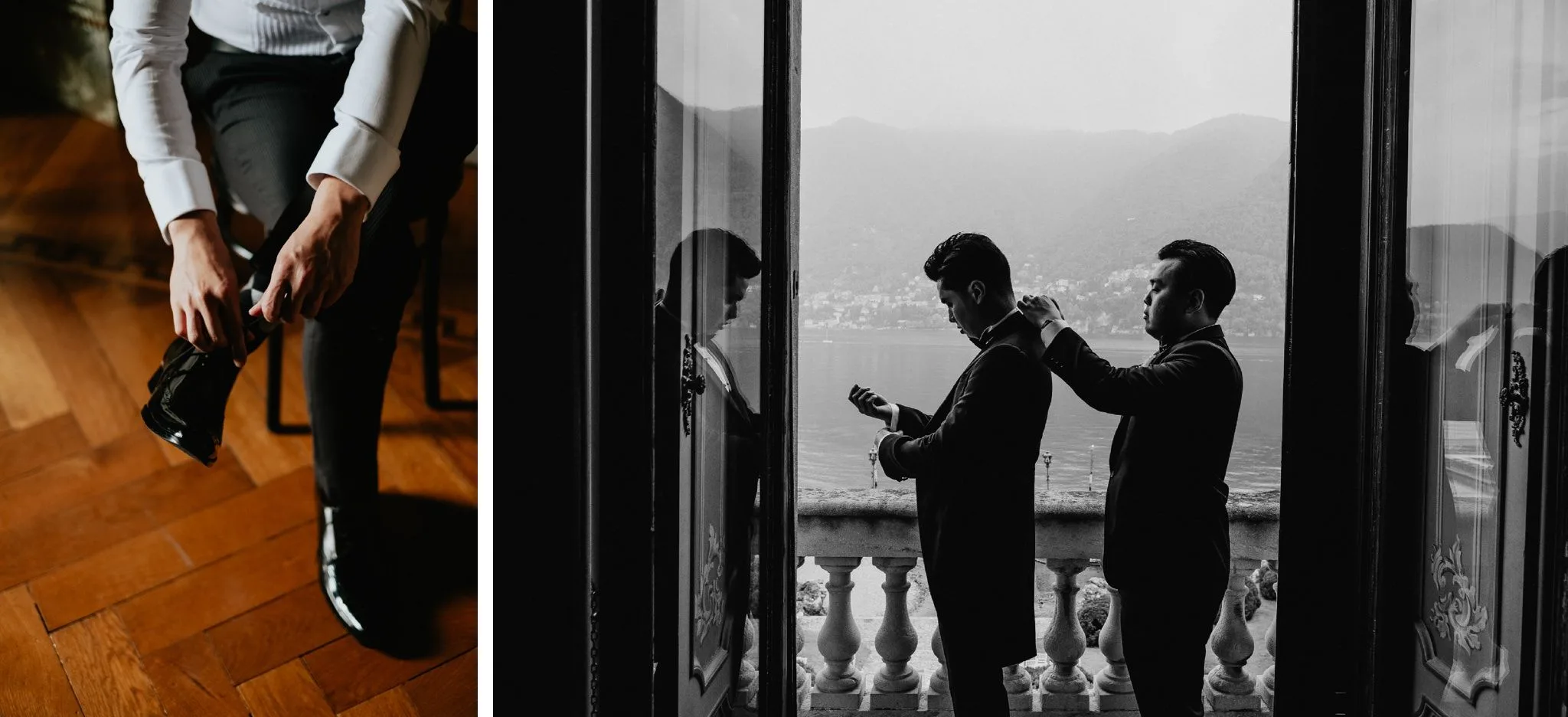 Great Gatsby inspired wedding at Villa Erba, Lake of Como - Getting ready