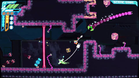 Hyperwired is a chaotic new shmup where you're tethered to a power cord
