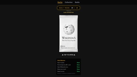 Wikipedia: The Game Brings Gacha Mechanics to Knowledge in 2026