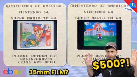 Super Mario 64 Promotional 35mm Film Slides Emerge as Rare Collectibles