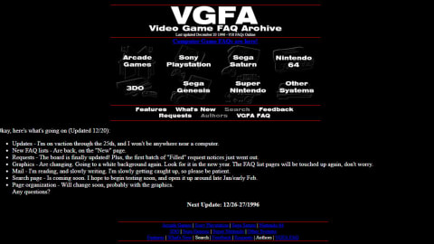 Remember What Some Big Video Game Websites Looked Like In The 90s