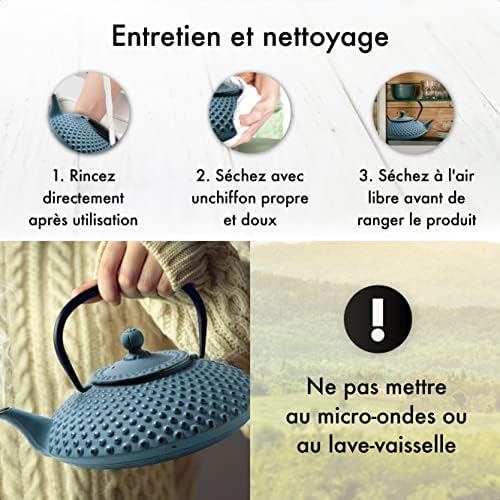 Vue 6 de Theiere Fonte Litre Set