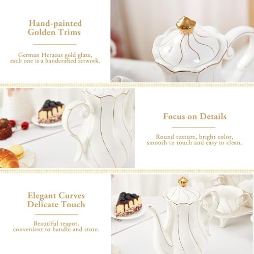 Vue 2 de Dujust Theiere En Porcelaine