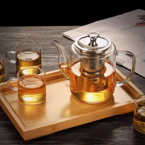 Vue 4 de Theiere En Verre Transparent