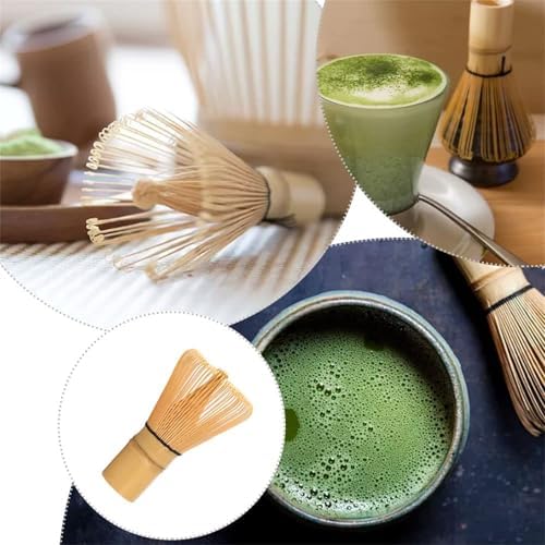 Vue 4 de Fouet Matcha Bambou En