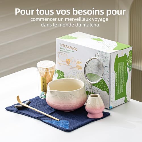 Vue 5 de Teanagoo Matcha Kit Rose