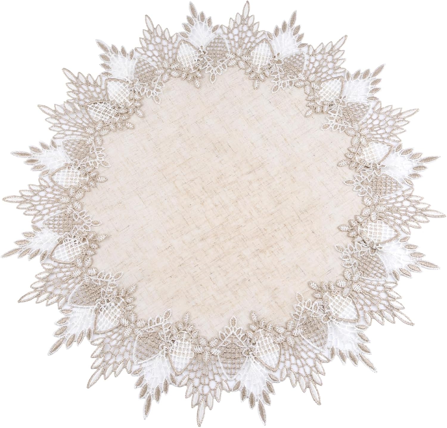 Napperon Rond En Lin