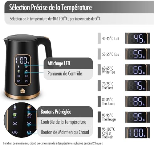 Vue 2 de Forme Bouilloire Electrique Inox