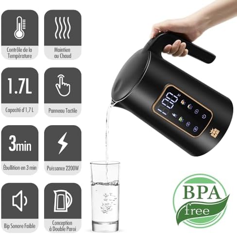 Vue 4 de Forme Bouilloire Electrique Inox