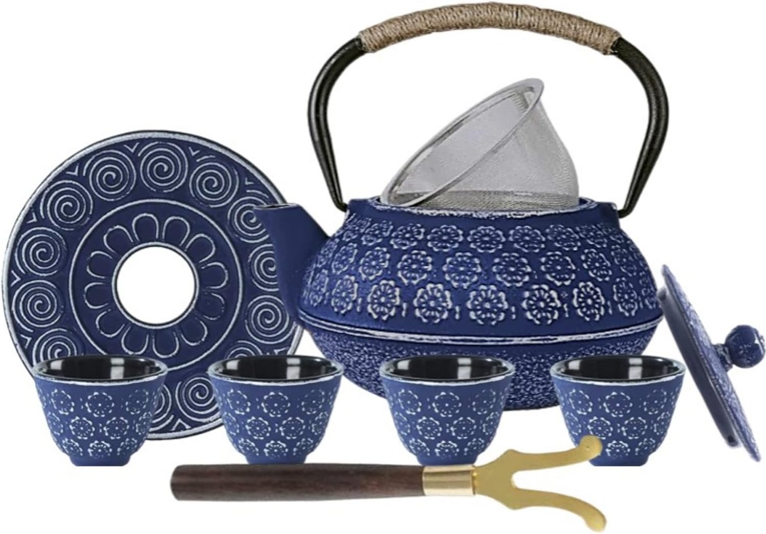 Ensemble Theiere En Fonte