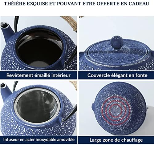 Vue 6 de Ensemble Theiere En Fonte