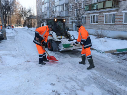 В Рузском округе ликвидируют последствия снегопада