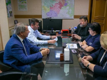 Посещение руководителей Коломны в городской больнице