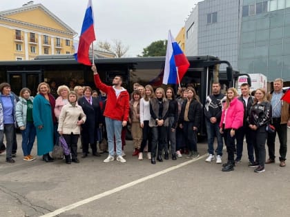 Делегация городского округа Воскресенск принимает участие в митинге по итогам референдумов