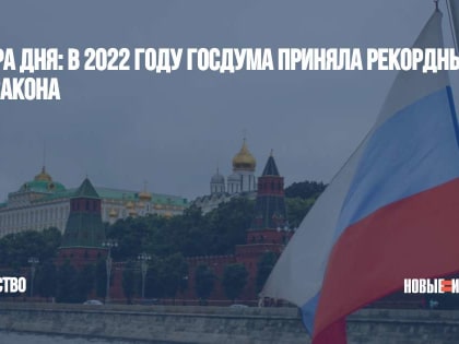 Цифра дня: в 2022 году Госдума приняла рекордные 653 закона