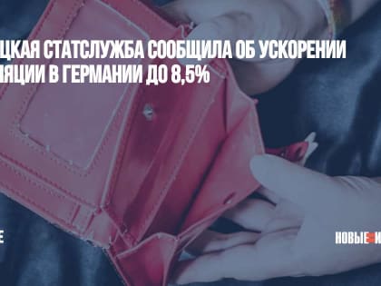 Немецкая статслужба сообщила об ускорении инфляции в Германии до 8,5%