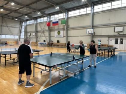 В рамках "Активное долголетие" в спортивном комплексе МАУ СШ "Котельники" прошло занятие настольным теннисом